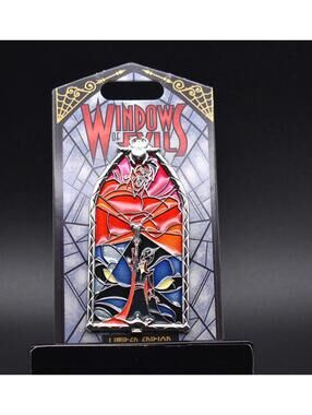 Disney DLR Aladdin Jafar Pin of the Month Windows of Evil LE 2000 Pin (C3)